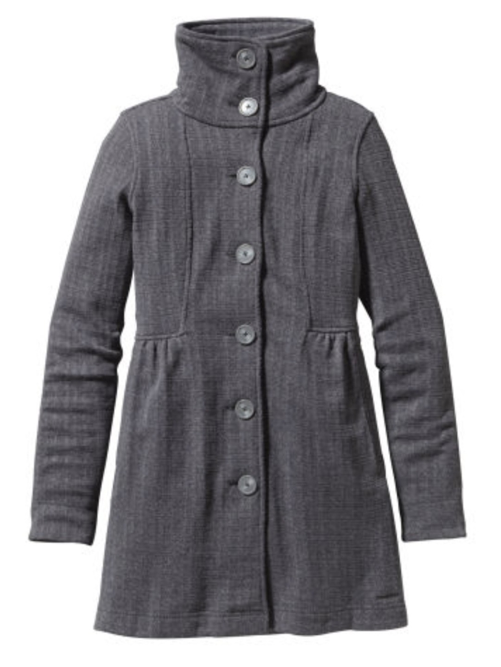Patagonia Women's Charcoal Gray Button-Front Utility Coat